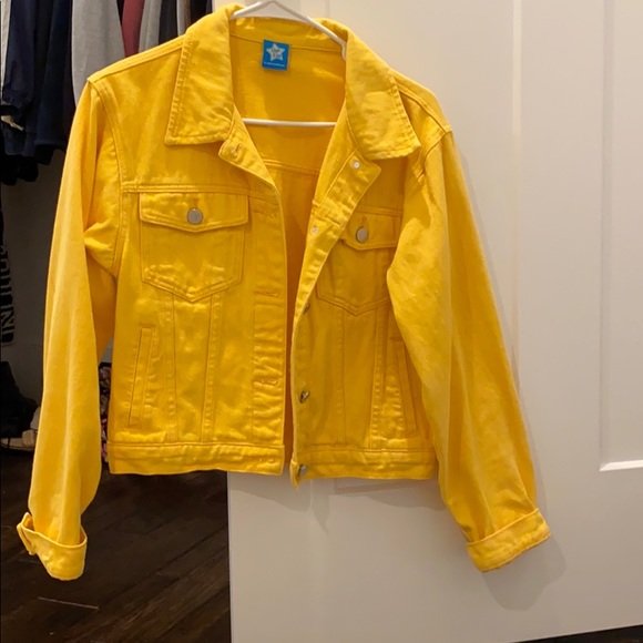 yellow denim jacket - Picture 2 of 3